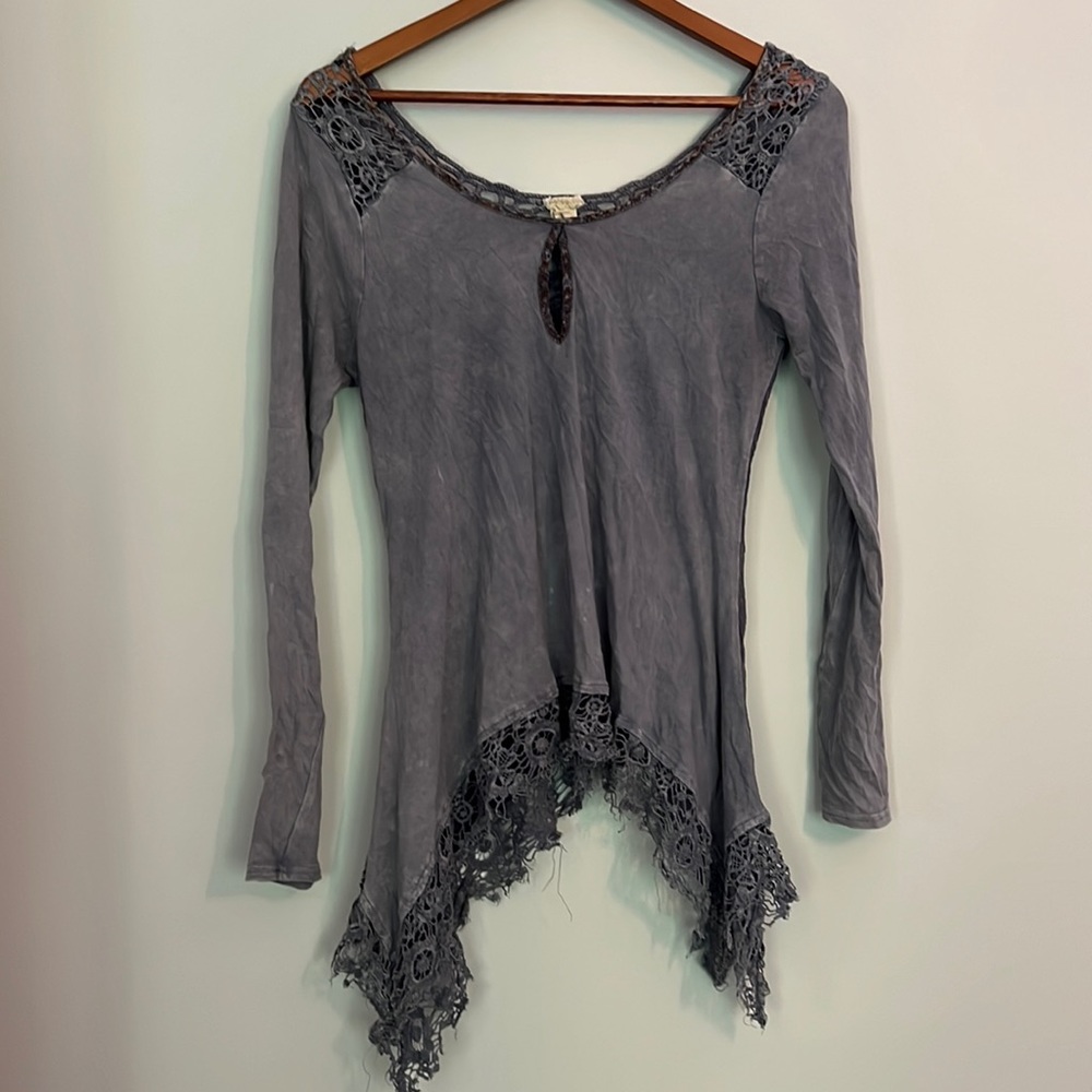 Crochet Long Sleeve Blouse